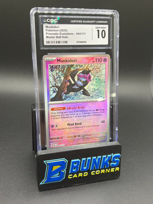 Munkidori Master Ball Holo CGC 10