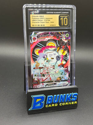 Orbeetle VMAX Character Super Rare Holo CGC Pristine 10 Japanese