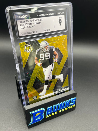 2025 Warren Sapp Gold Glitter CGC 9 3/5