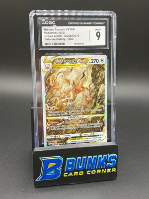 Hisuian Zoroark VSTAR Galarian Gallery Holo CGC 9