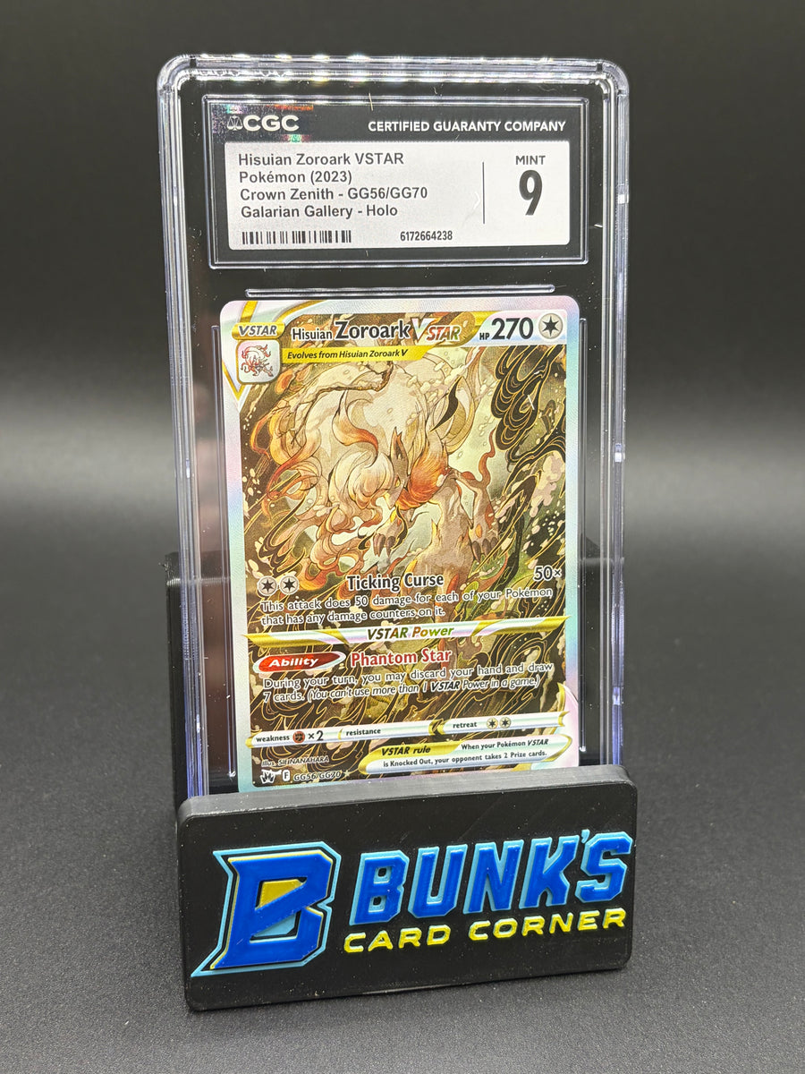 Hisuian Zoroark VSTAR Galarian Gallery Holo CGC 9