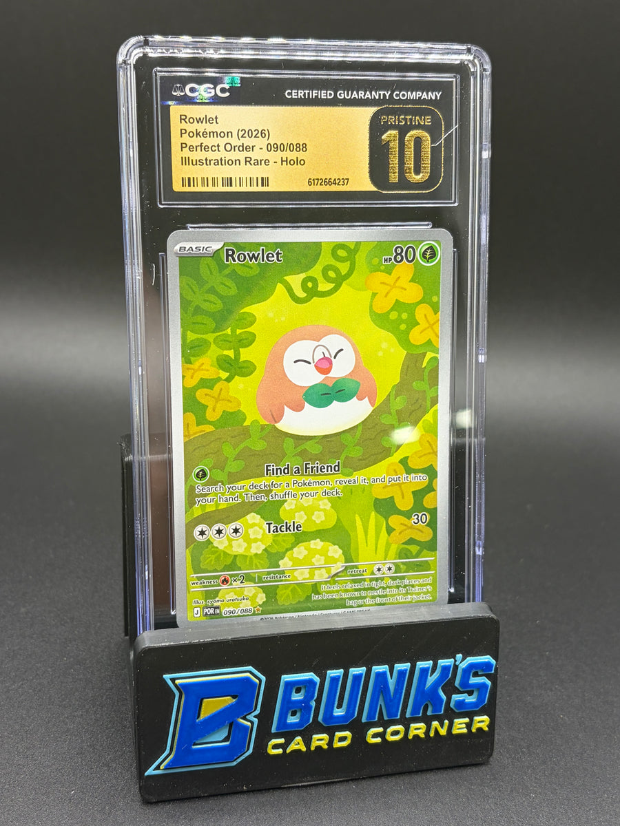 Rowlet Illustration Rare Holo CGC Pristine 10
