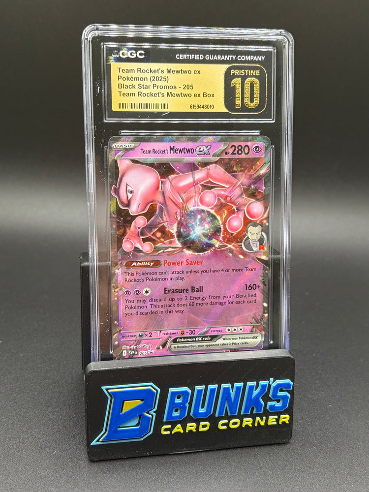 Team Rocket's Mewtwo ex Promo CGC Pristine 10