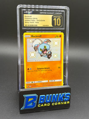 Rockruff Shiny Vault Holo CGC Pristine 10