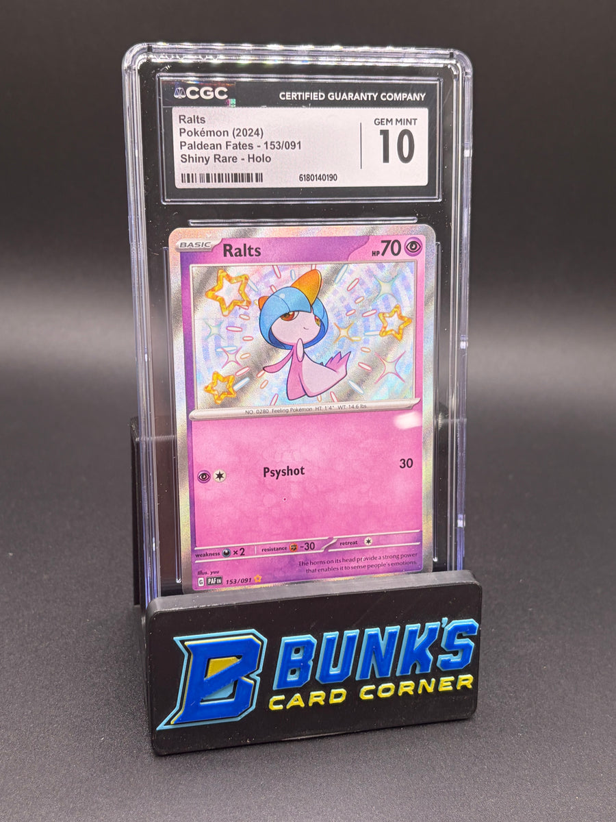 Ralts Shiny Rare Holo CGC 10