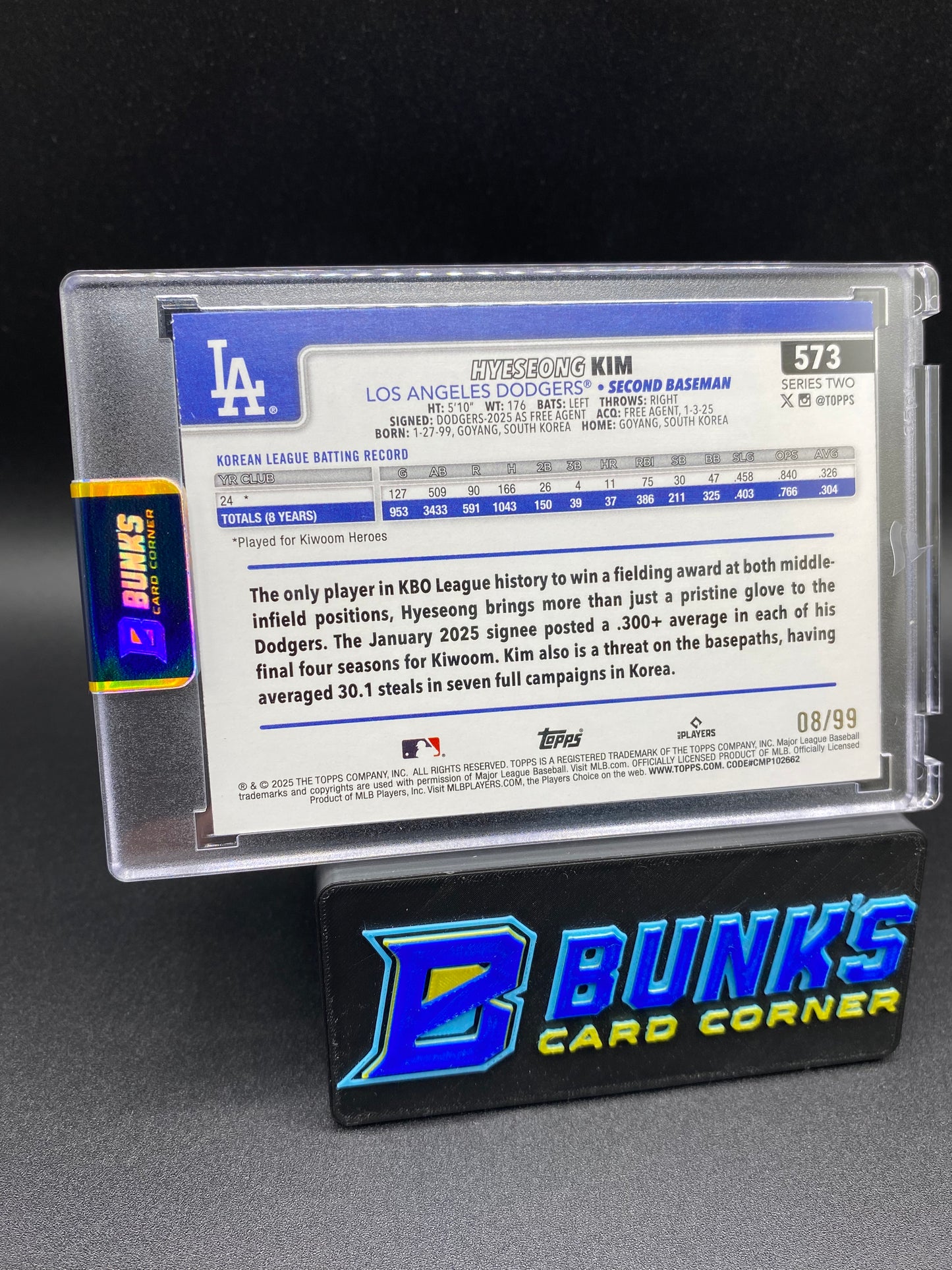 2025 Hyeseong Kim Hotdogs