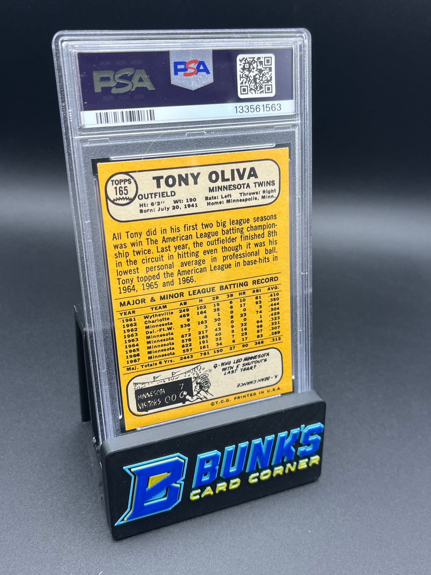 1968 Tony Olivia Topps PSA 6