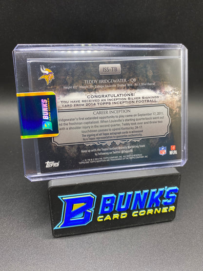2014 Teddy Bridgewater Auto Inception 19/50