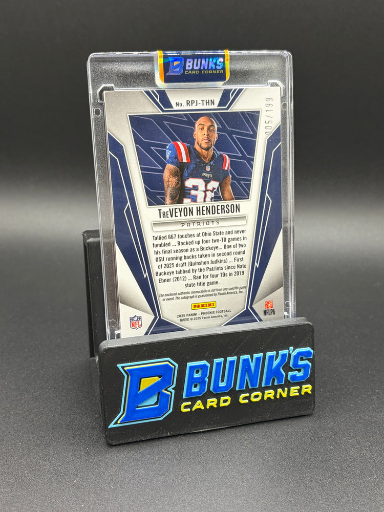 2025 TreVeyon Henderson Phoenix Panini Bronze Pandora RC 5/199