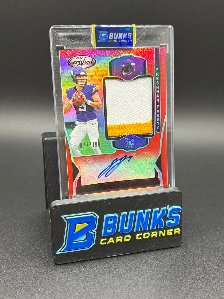 2024 JJ McCarthy Certified 3-Color Patch Auto RC 77/199