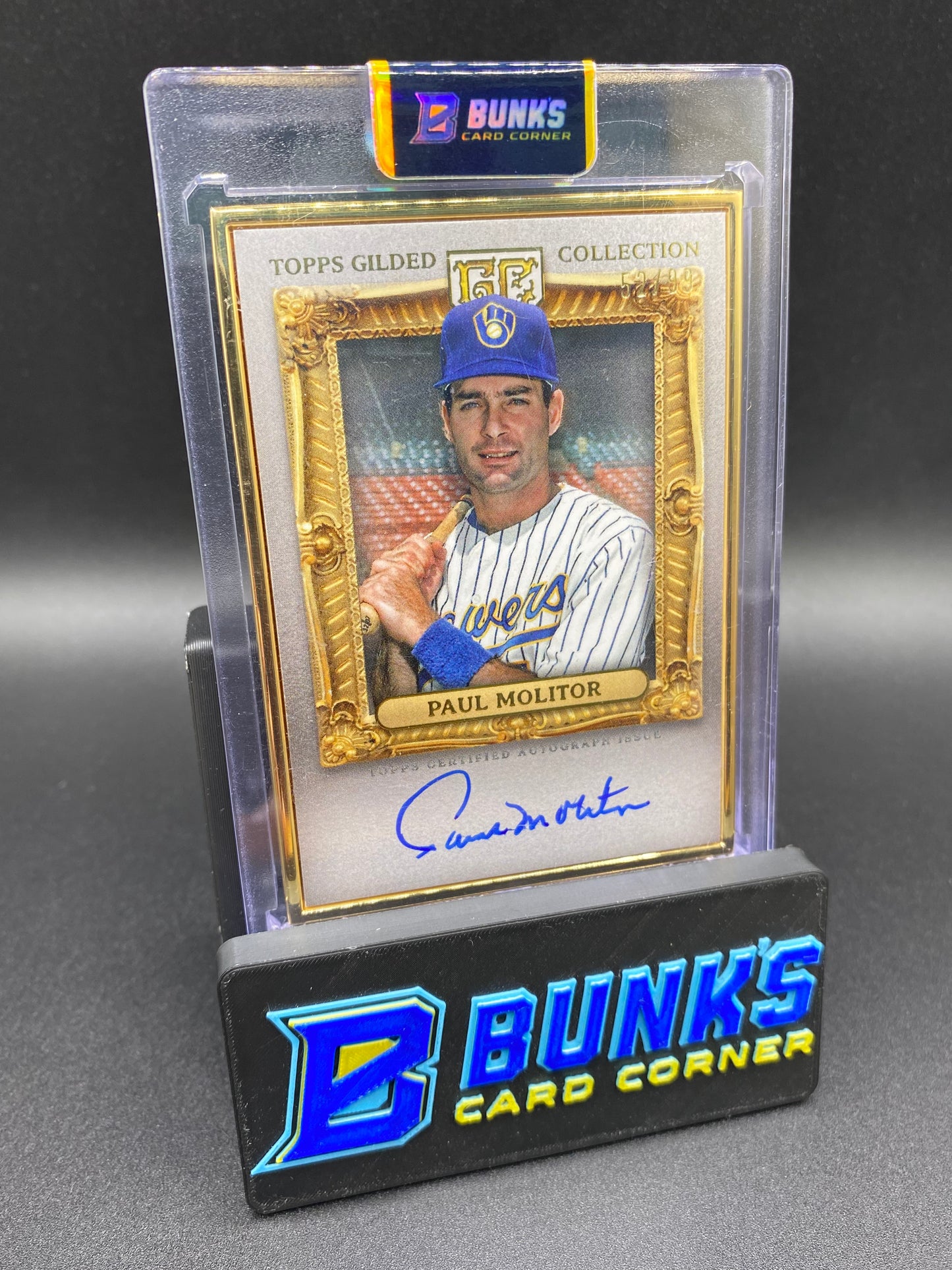 2024 Paul Molitor Gold Framed Auto