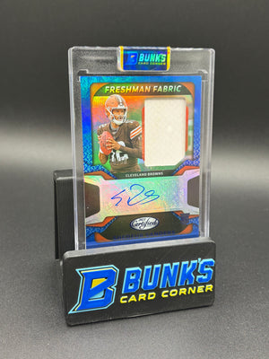 2025 Shedeur Sanders Certified Patch Auto Freshman Fabric RC 19/50