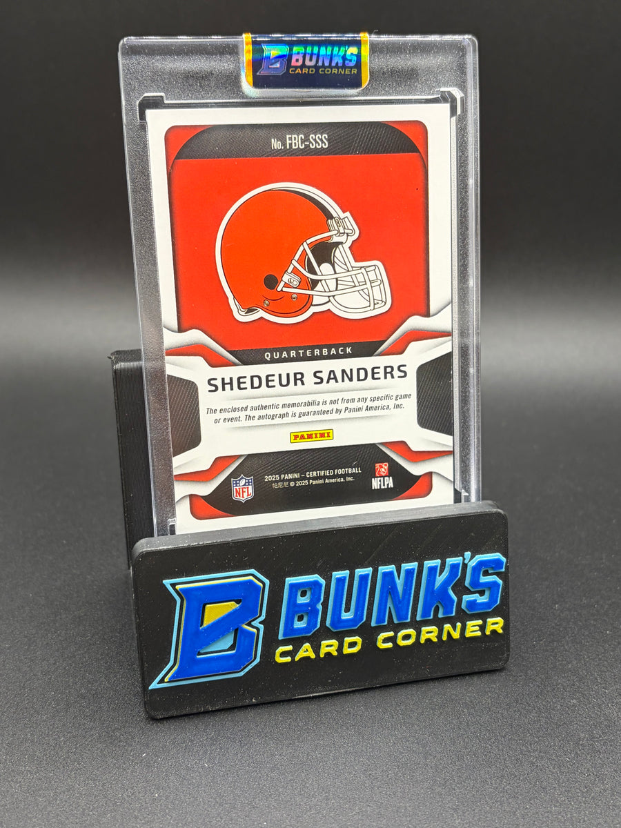 2025 Shedeur Sanders Certified Patch Auto Freshman Fabric RC 19/50
