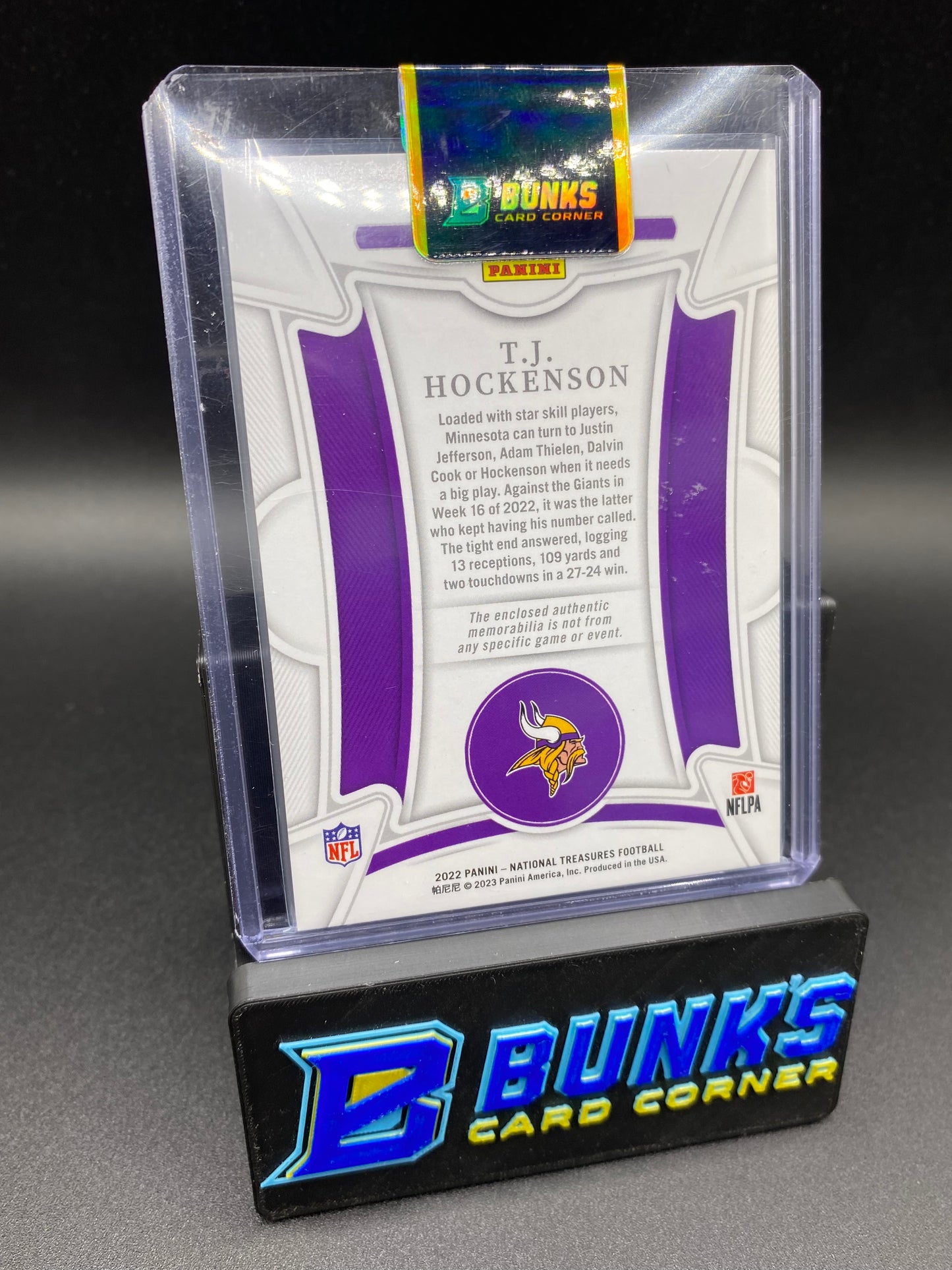 2022 TJ Hockenson Century Materials 19/49