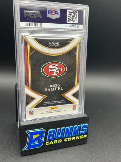 2022 Deebo Samuel Select SWT Gold Prizm PSA 8 Patch 2/10