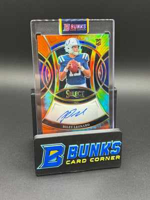 2025 Riley Leonard Select Tie Dye Rookie Signatures 15/25 RC