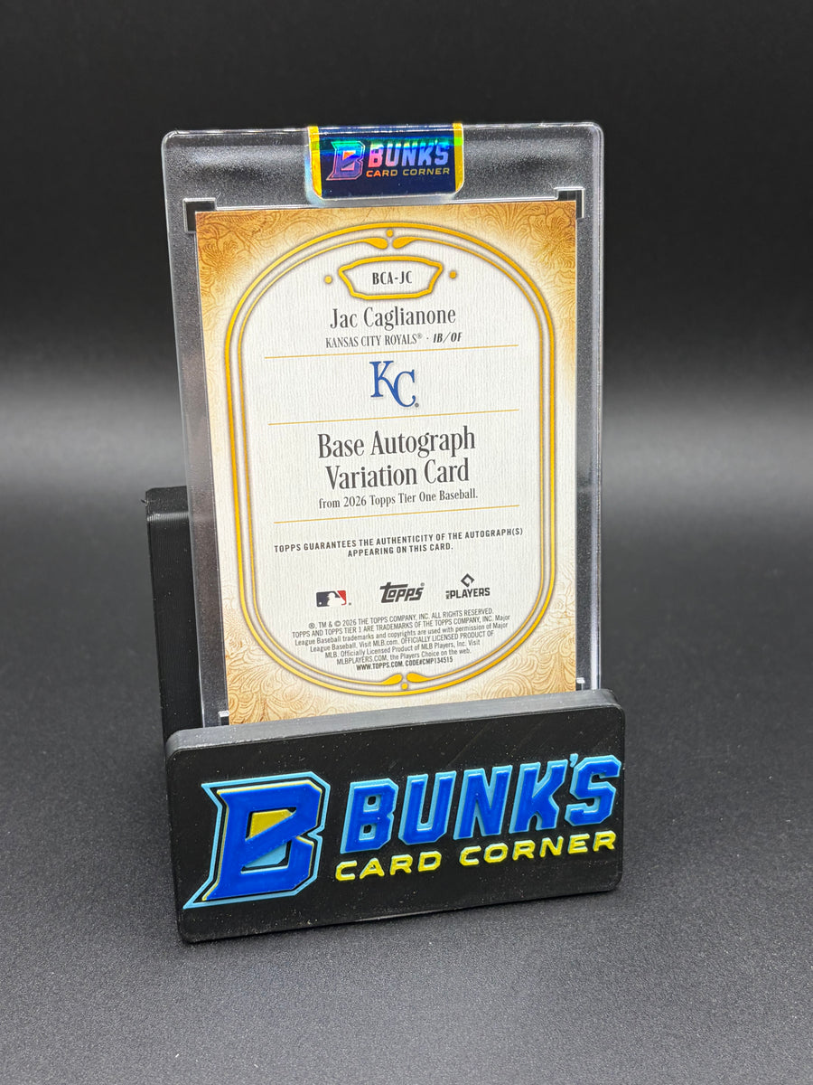 2026 Jac Calianone Base Auto Variation Topps Tier One 19/49