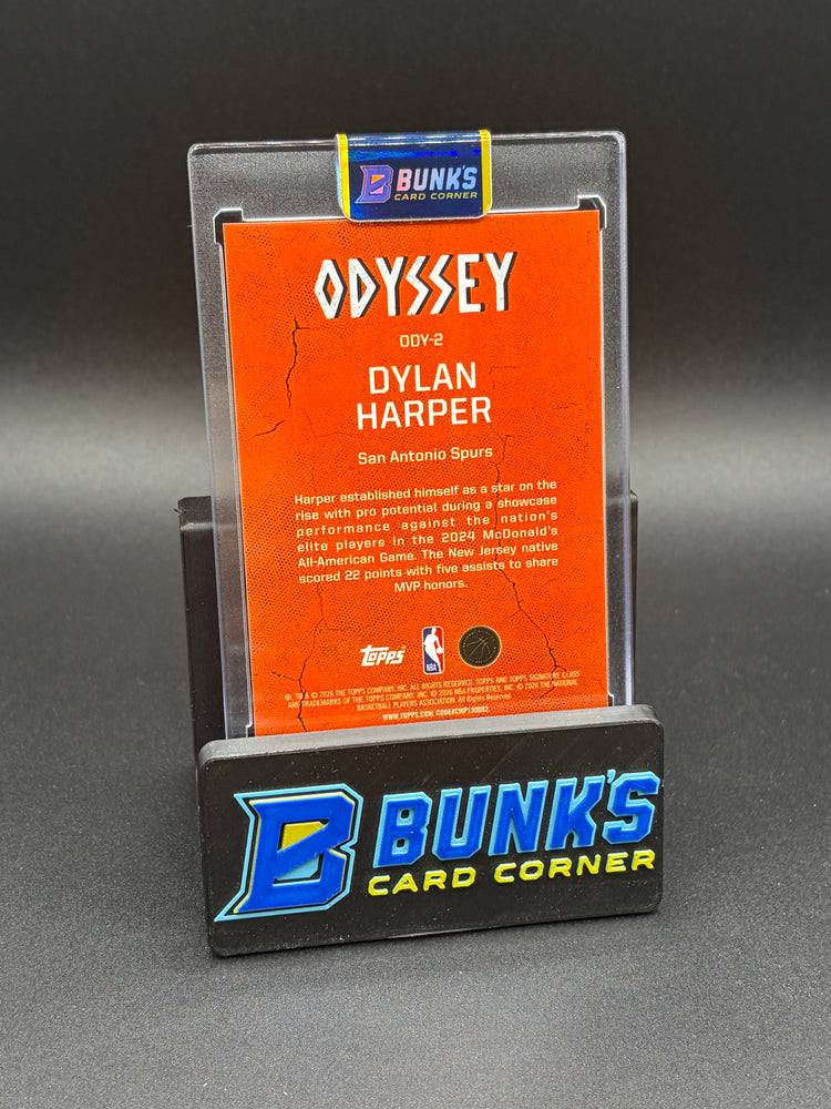 2026 Dylan Harper Odyssey Topps SSP RC