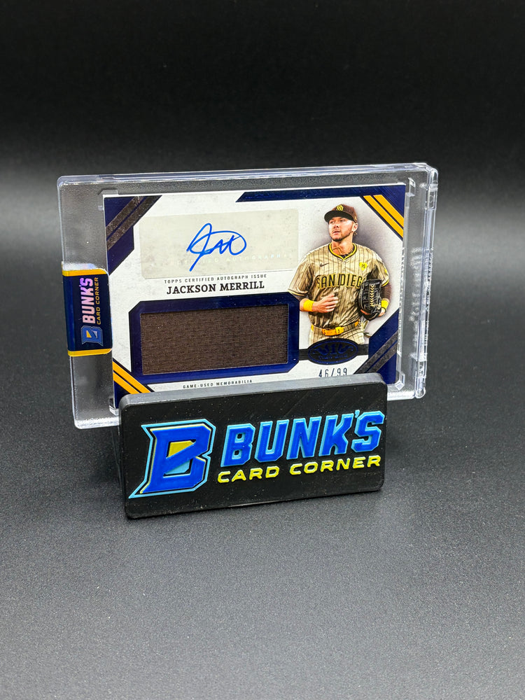 2025 Jackson Merrill Auto Jumbo Relic Patch Auto 46/99