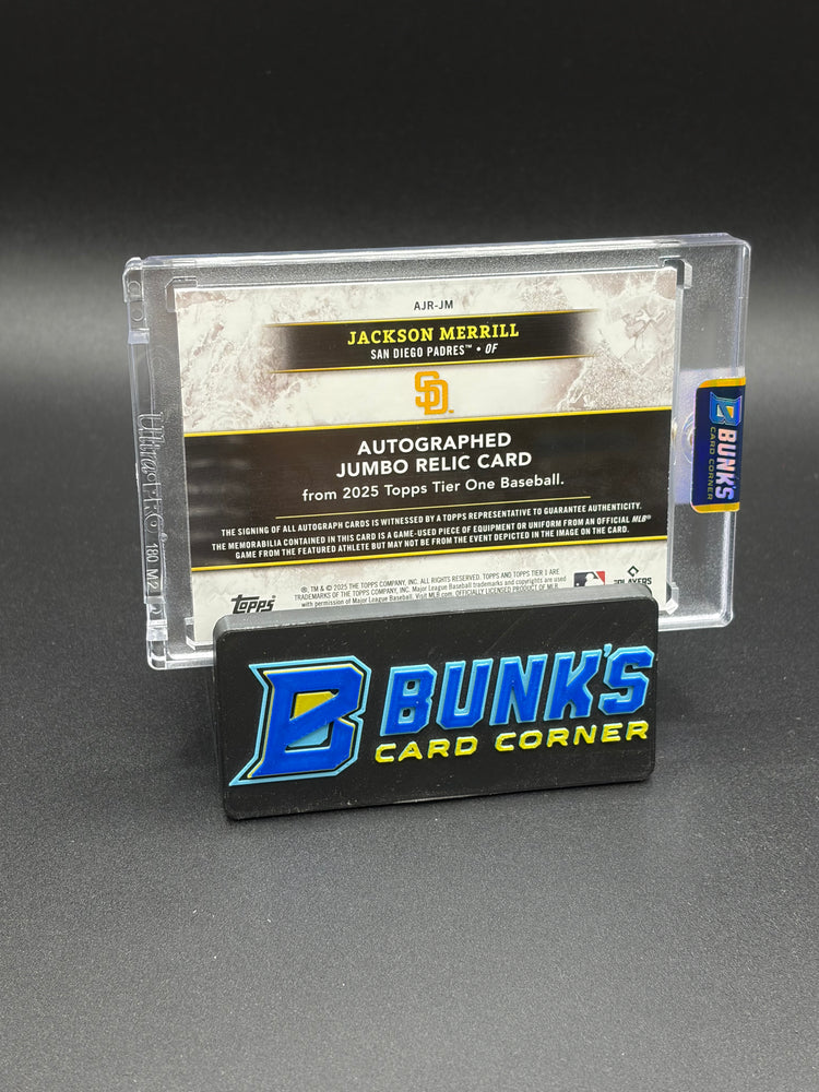2025 Jackson Merrill Auto Jumbo Relic Patch Auto 46/99