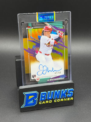 2026 JJ Wetherholt Finest Auto Topps Gold 47/50 RC
