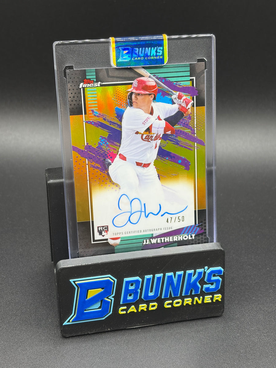 2026 JJ Wetherholt Finest Auto Topps Gold 47/50 RC