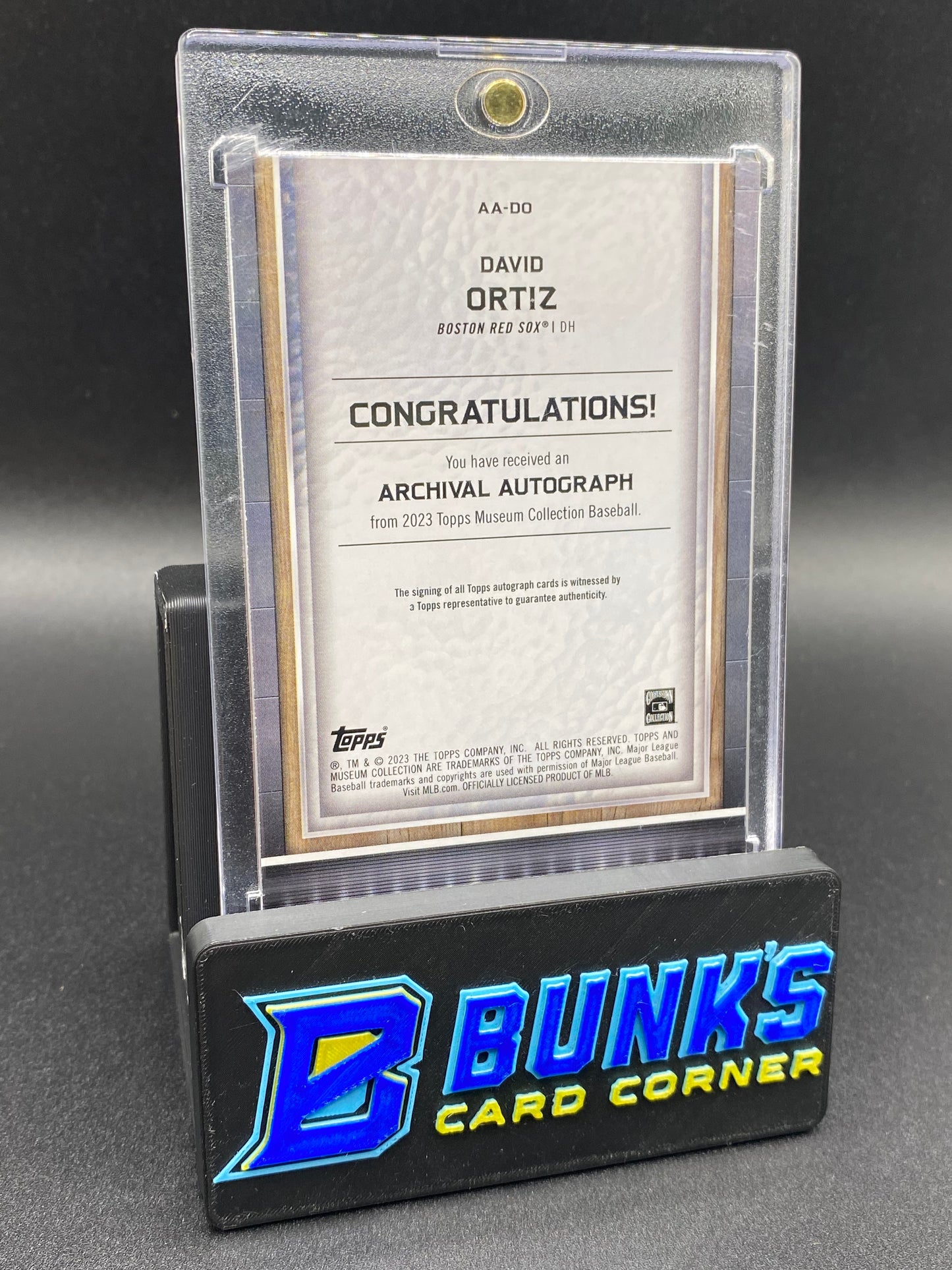 2023 David Ortiz 97/99 Auto