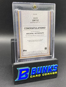 2023 David Ortiz 97/99 Auto
