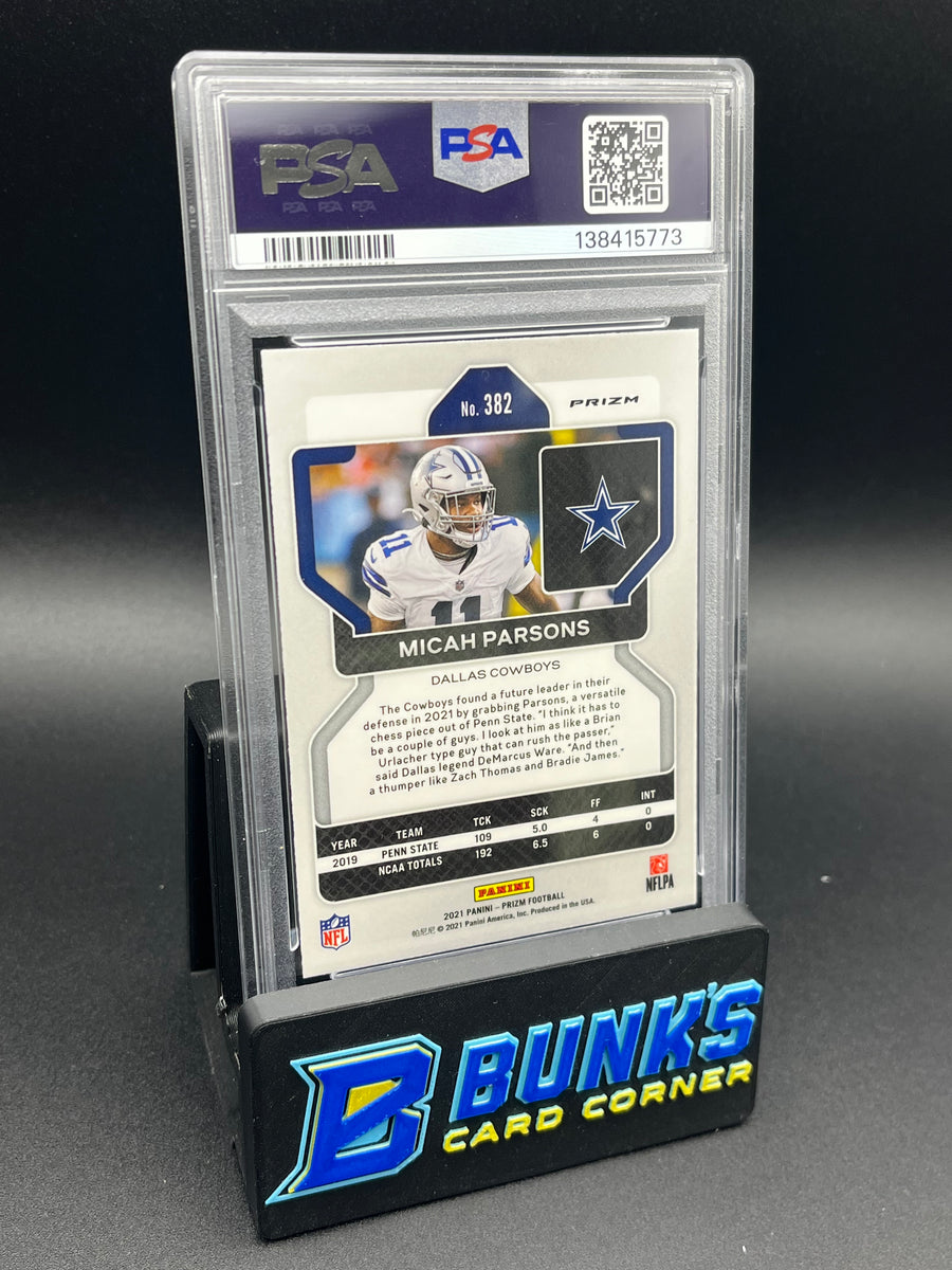 2021 Micah Parsons Red/White/Blue Prizm PSA 8 RC
