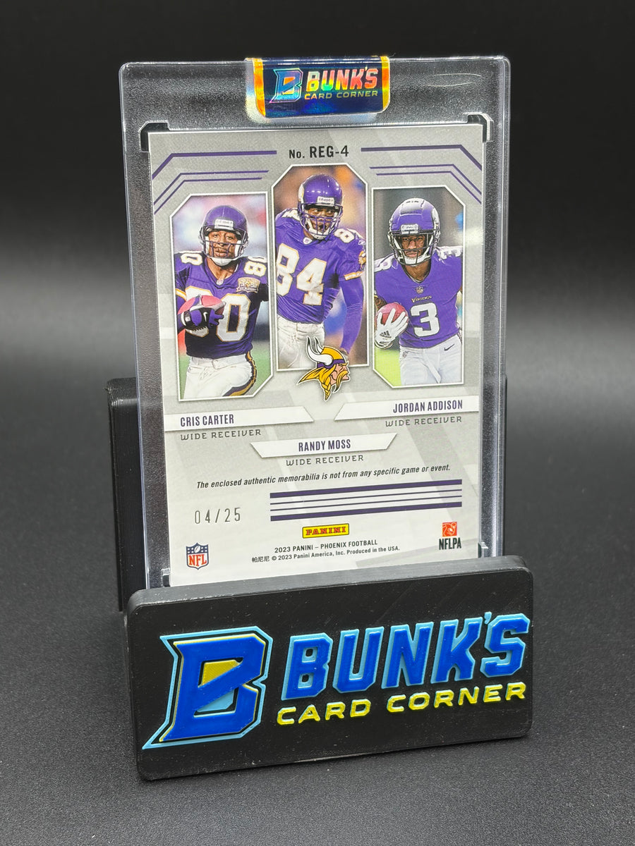 2023 Cris Carter & Randy Moss & Jordan Addison Phoenix Regeneration 4/25