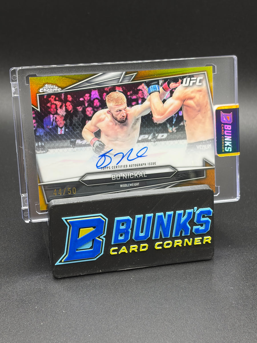 2026 Bo Nickal Topps Gold Refractor 44/50