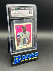 2013 Calvin Johnson Topps Mini CGC 10