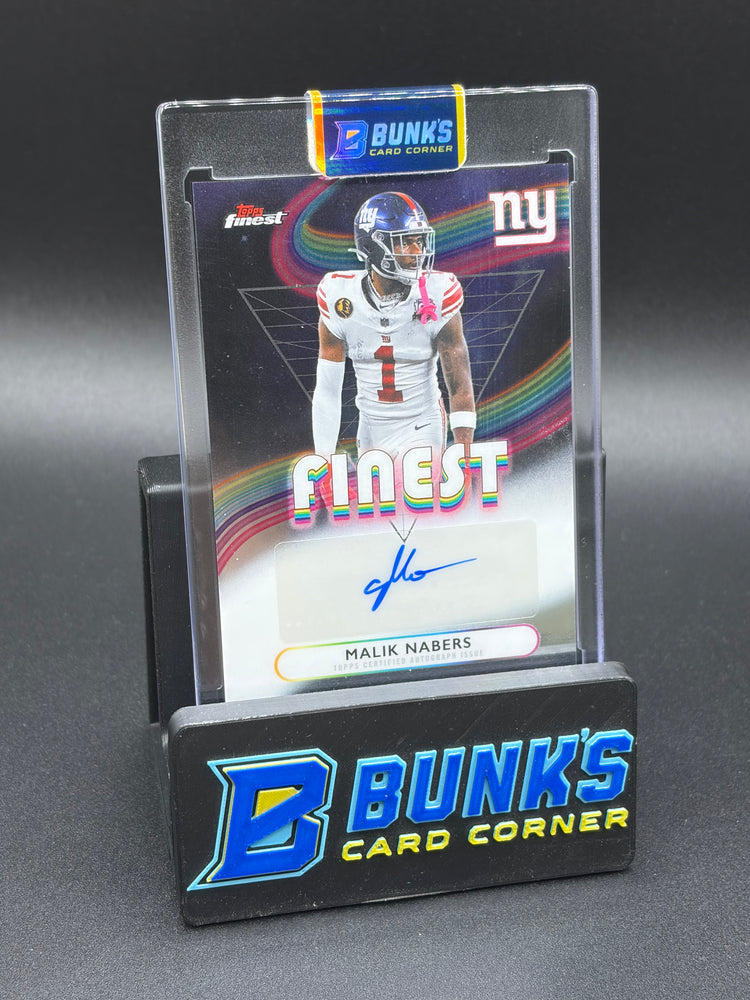 2025 Malik Nabers Topps Finest Auto Base