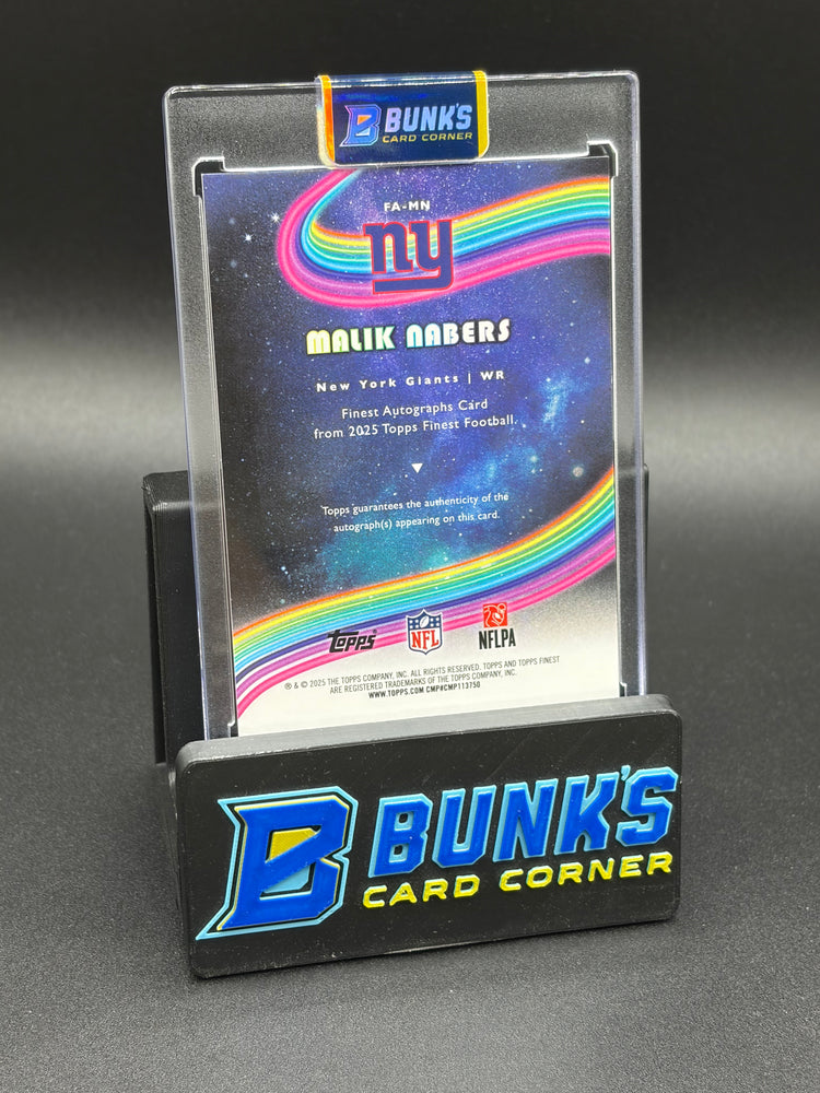 2025 Malik Nabers Topps Finest Auto Base