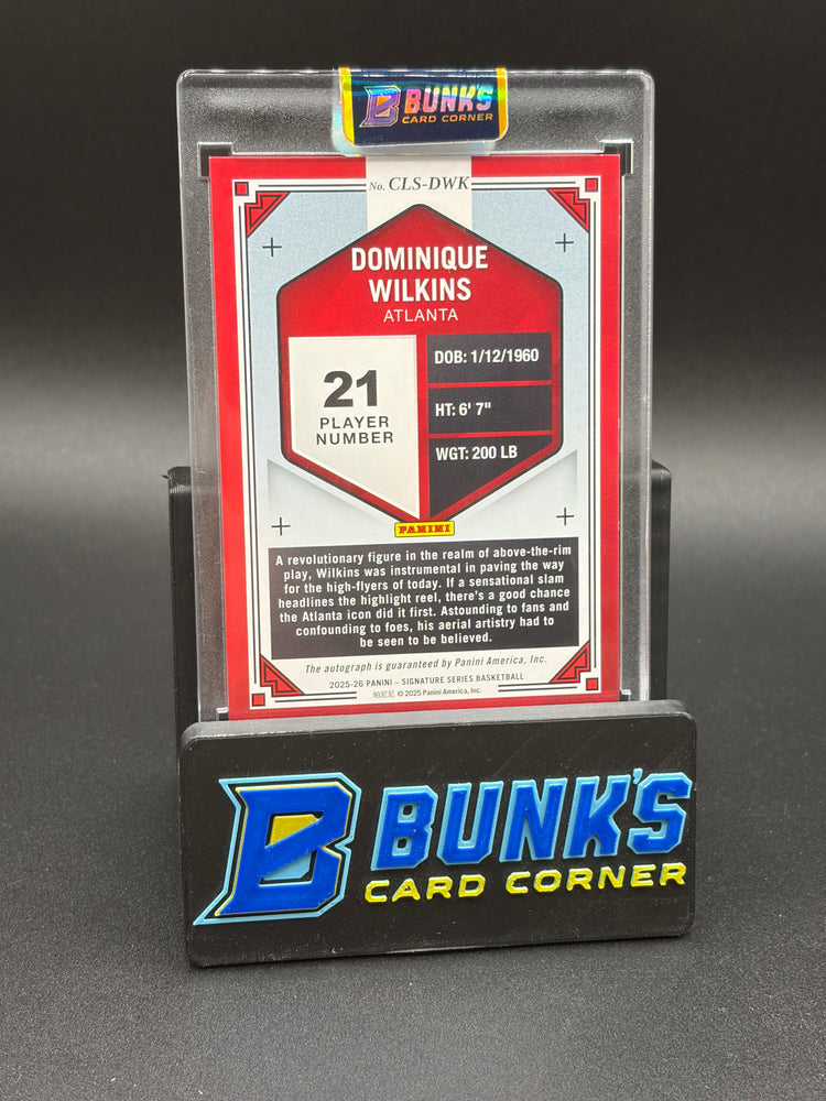 2025-26 Dominique Wilkins Signature Series Classification Auto 23/49