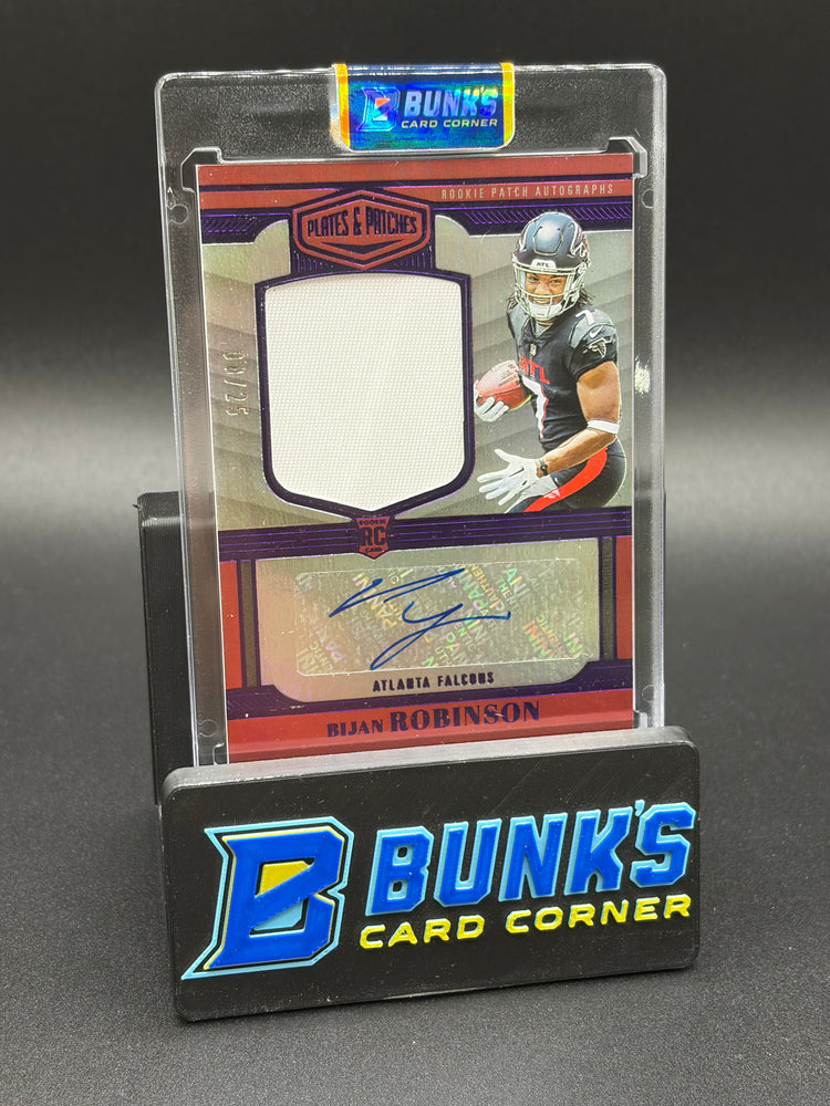 2023 Bijan Robinson Auto Patch Plates and Patches 8/25 RC