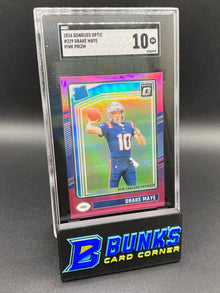 2024 Drake Maye Pink Prizm SGC 10