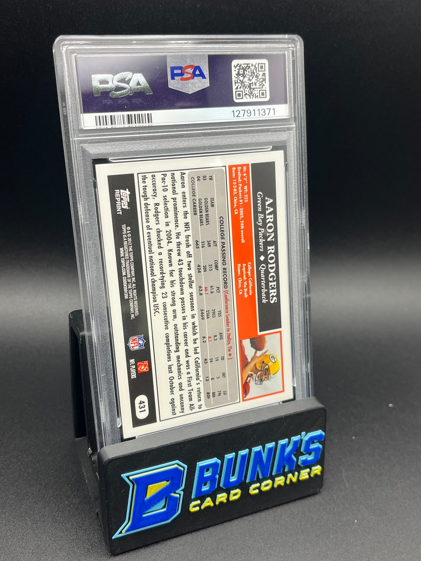 2012 Aaron Rodgers Rookie Reprint PSA 9