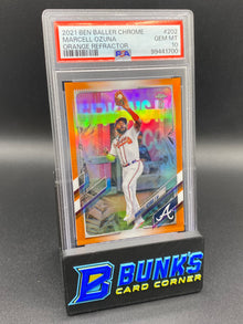 2021 Marcell Ozuna Orange Ref. PSA 10