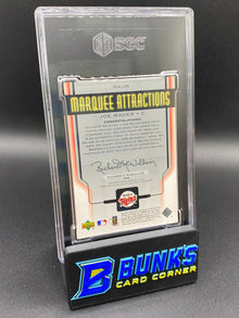 2005 Joe Mauer Marguee Attractions Material SGC 9.5