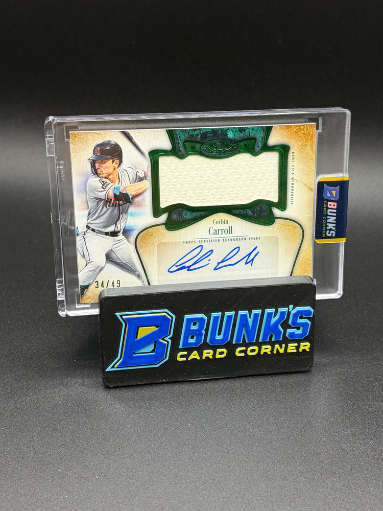 2026 Corbin Carroll Auto Tier One Jumbo Relic 34/49