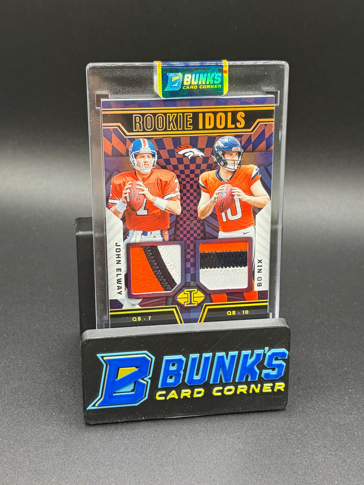 2024 John Elway & Bo Nix Illusions Idol Patch RC 13/25