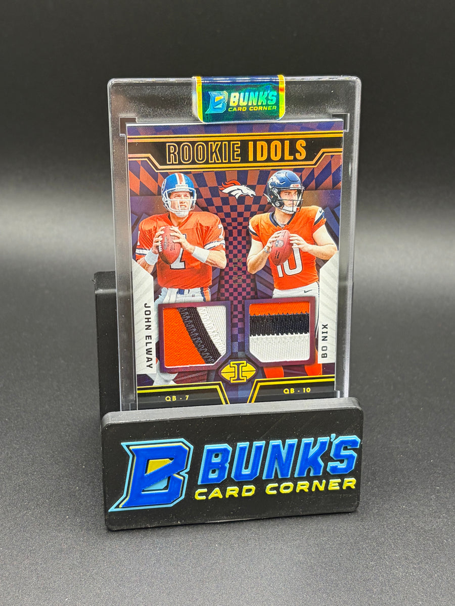 2024 John Elway & Bo Nix Illusions Idol Patch RC 13/25