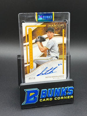 2026 Seth Hernandez Immaculate Collection Auto 5/10