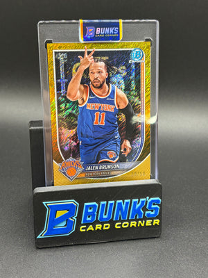 2025 Jalen Brunson Gold Shimmer 28/50