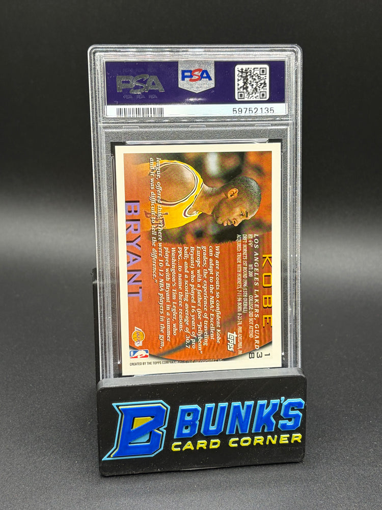 1996 Kobe Bryant Rookie PSA 9