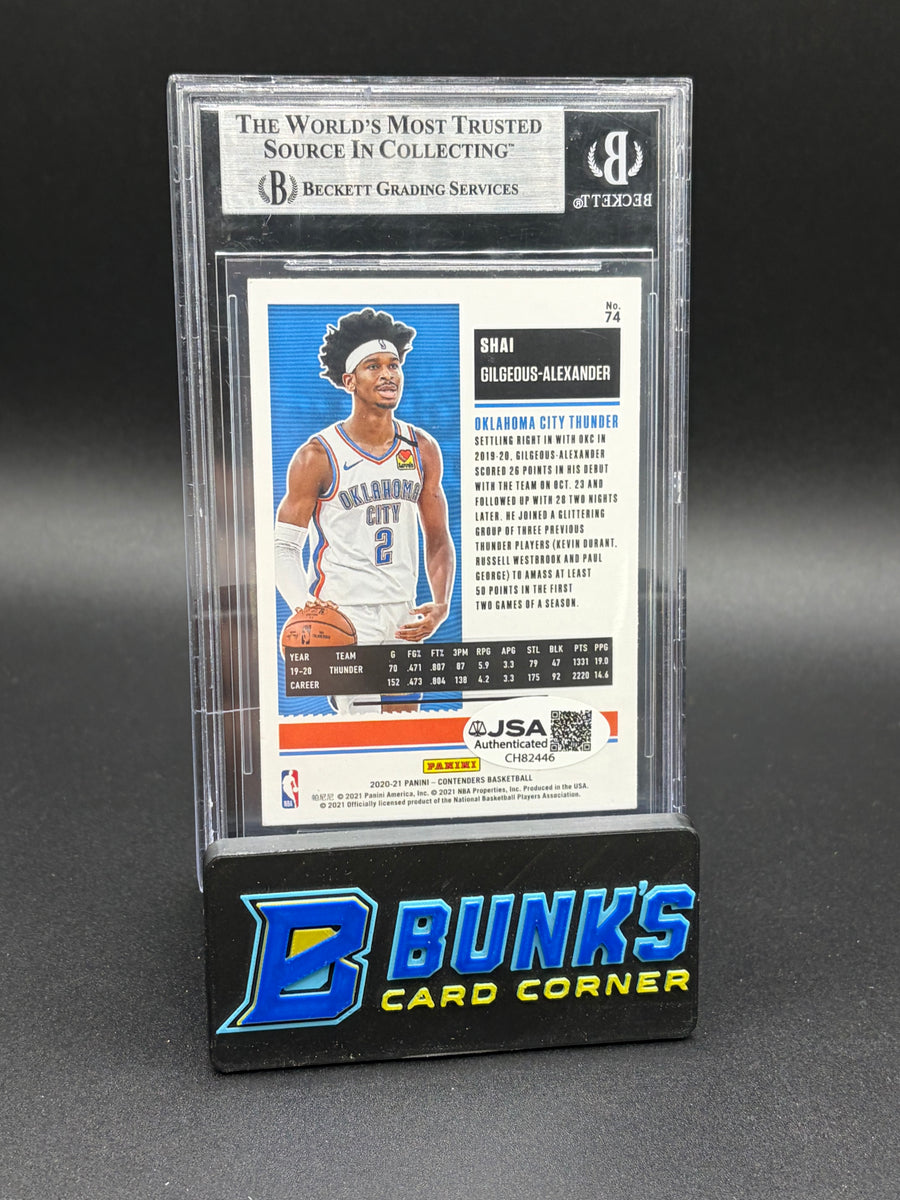 2020-21 Shai Gilgeous Alexander AU Contenders Beckett