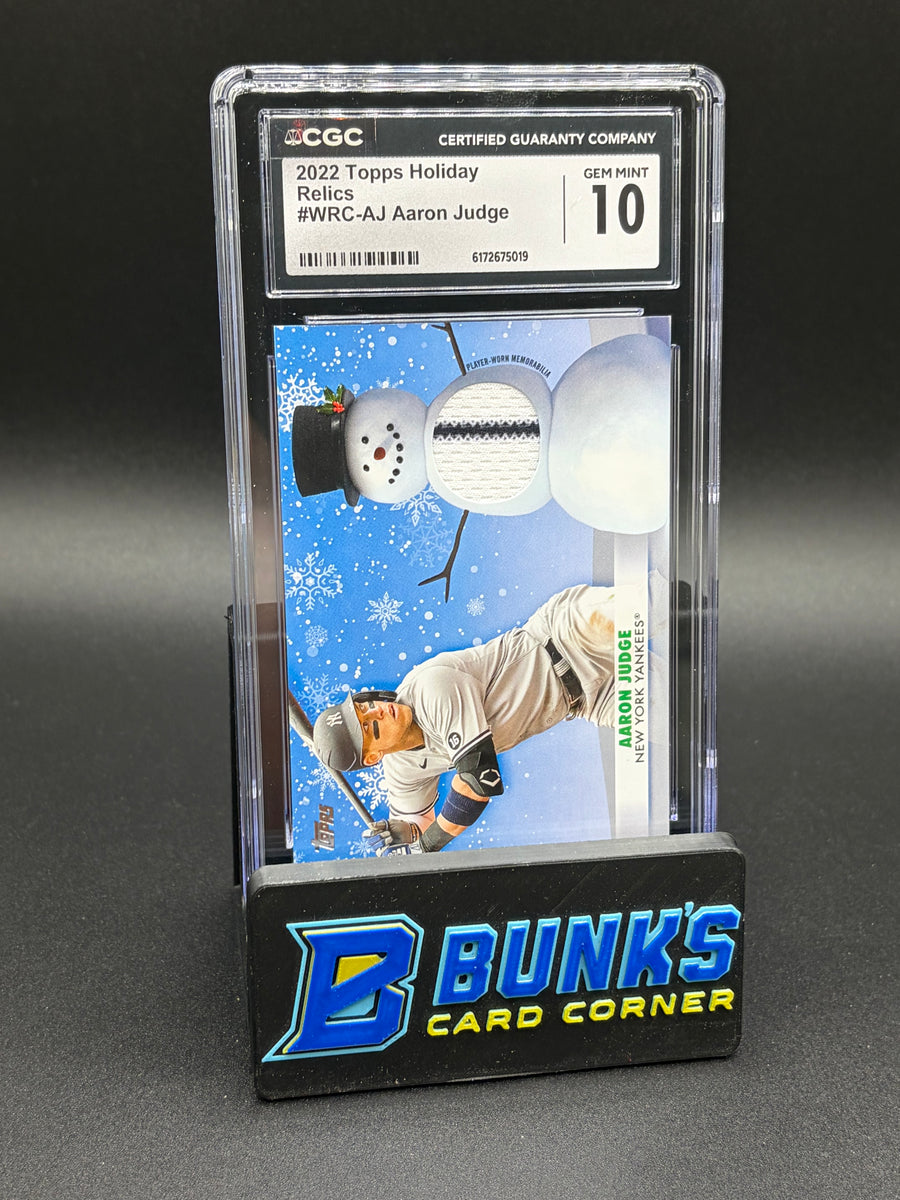 2022 Aaron Judge Relics Holiday CGC 10