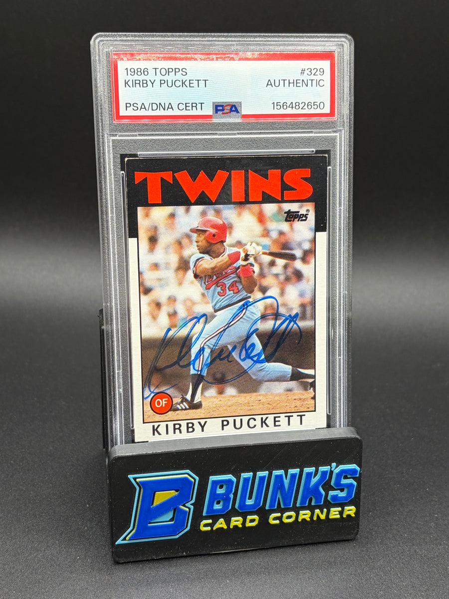 1986 Kirby Puckett Topps Auto PSA AU