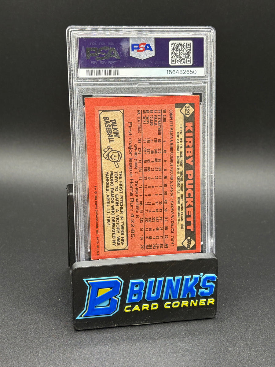 1986 Kirby Puckett Topps Auto PSA AU